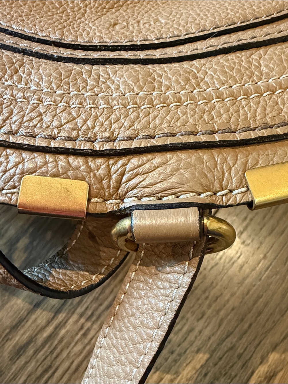Chloe Tan Leather medium Marcie crossbody - Picture 10 of 10